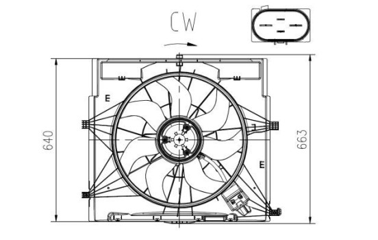 Ventilador de refrigeración 47920 NRF