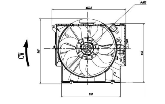 Ventilador de refrigeración 47923 NRF