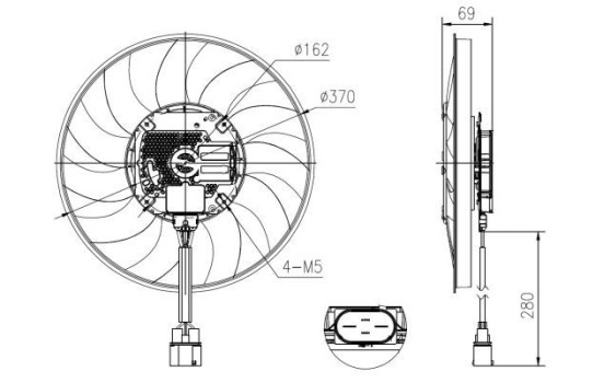 Ventilador de refrigeración 47930 NRF