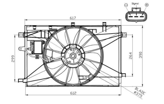 Ventilador de refrigeración 47937 NRF