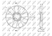 Ventilador de refrigeración 49813 NRF