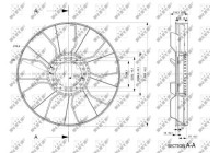 Ventilador de refrigeración 49843 NRF