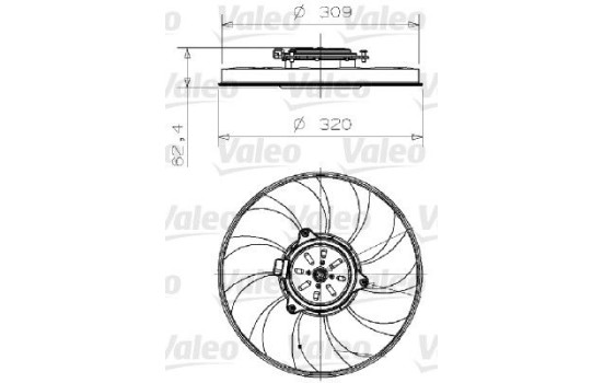 Ventilador de refrigeración 696001 Valeo, Imagen 2