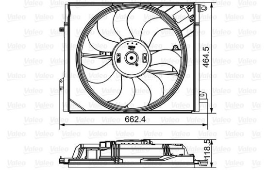 Ventilador de refrigeración 696881 Valeo, Imagen 2