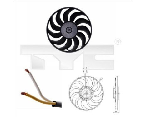 Ventilador de refrigeración 802-0051 TYC