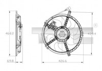 Ventilador de refrigeración 803-0010 TYC