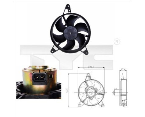Ventilador de refrigeración 809-0011 TYC