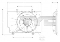 Ventilador de refrigeración 810-0042 TYC