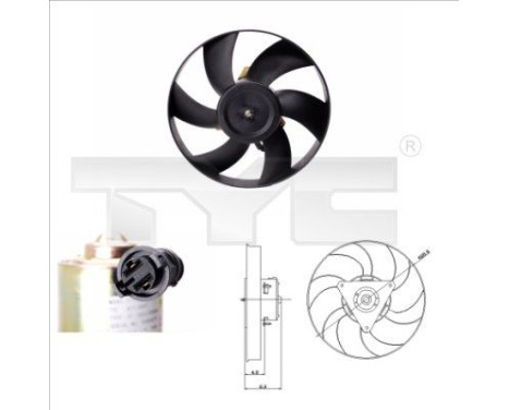 Ventilador de refrigeración 831-0005 TYC