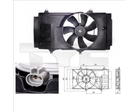 Ventilador de refrigeración 836-0014 TYC