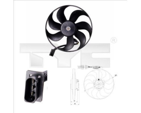 Ventilador de refrigeración 837-0002 TYC