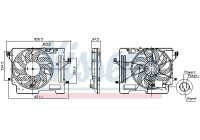 Ventilador de refrigeración 850080 Nissens