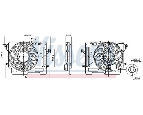 Ventilador de refrigeración 850080 Nissens