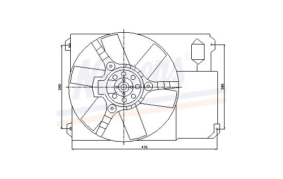 Ventilador de refrigeración 85020 Nissens, Imagen 6