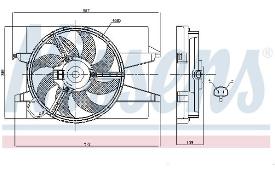 Ventilador de refrigeración 85030 Nissens, Imagen 6