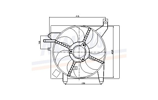 Ventilador de refrigeración 85034 Nissens, Imagen 6