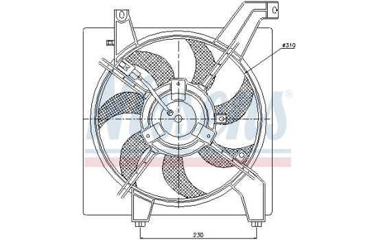Ventilador de refrigeración 85034 Nissens, Imagen 7