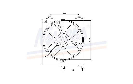 Ventilador de refrigeración 85069 Nissens