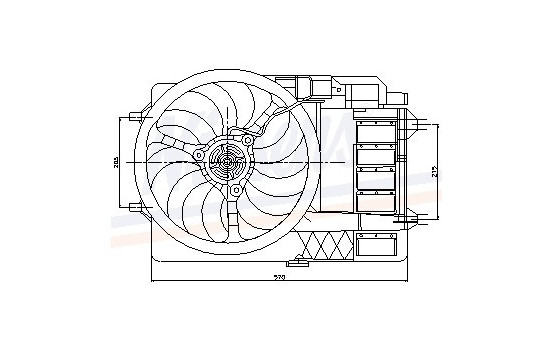 Ventilador de refrigeración 85124 Nissens, Imagen 8