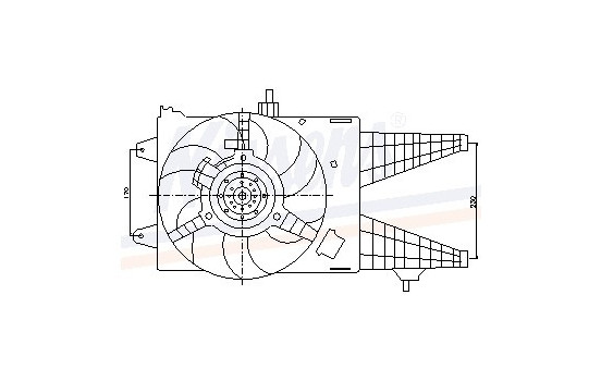Ventilador de refrigeración 85160 Nissens