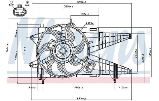 Ventilador de refrigeración 85160 Nissens, Imagen 2