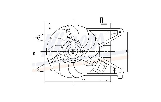 Ventilador de refrigeración 85166 Nissens, Imagen 6