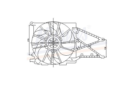 Ventilador de refrigeración 85176 Nissens, Imagen 6