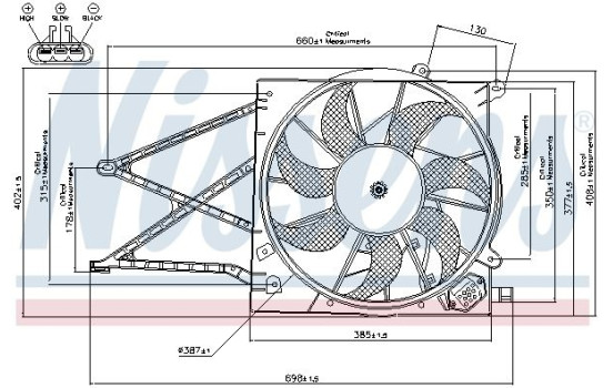 Ventilador de refrigeración 85176 Nissens, Imagen 7