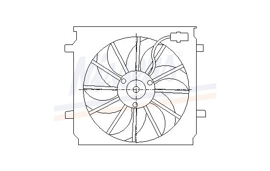 Ventilador de refrigeración 85452 Nissens