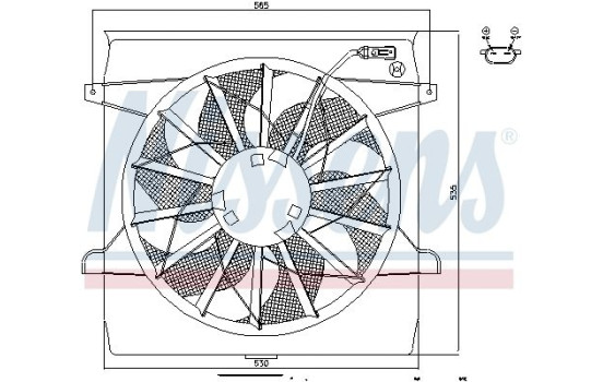 Ventilador de refrigeración 85452 Nissens, Imagen 2