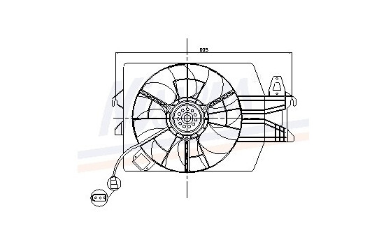 Ventilador de refrigeración 85537 Nissens, Imagen 6