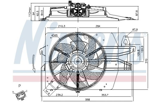 Ventilador de refrigeración 85537 Nissens, Imagen 7