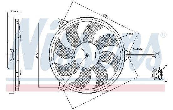 Ventilador de refrigeración 85607 Nissens, Imagen 7