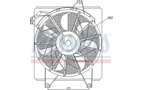 Ventilador de refrigeración 85622 Nissens, Imagen 6