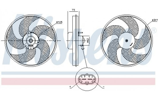 Ventilador de refrigeración 85672 Nissens
