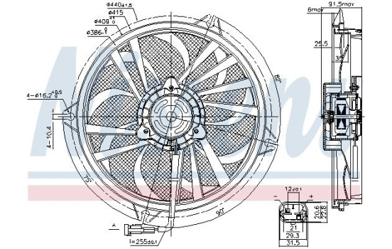 Ventilador de refrigeración 85674 Nissens, Imagen 7