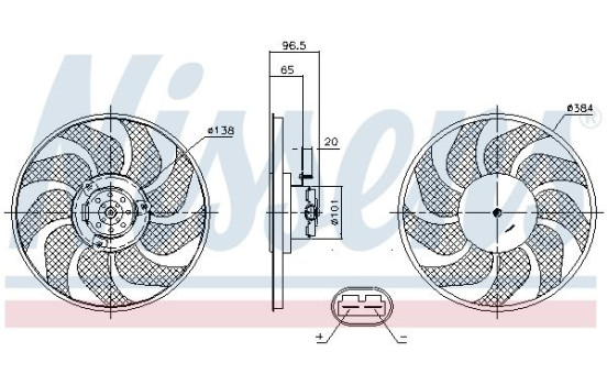 Ventilador de refrigeración 85704 Nissens, Imagen 6