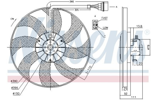 Ventilador de refrigeración 85796 Nissens, Imagen 6