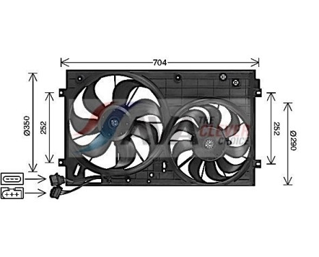 Ventilador de refrigeración AI7526 Ava Quality Cooling