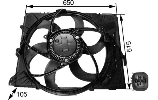 Ventilador de refrigeración CFF 264 000S Mahle, Imagen 2