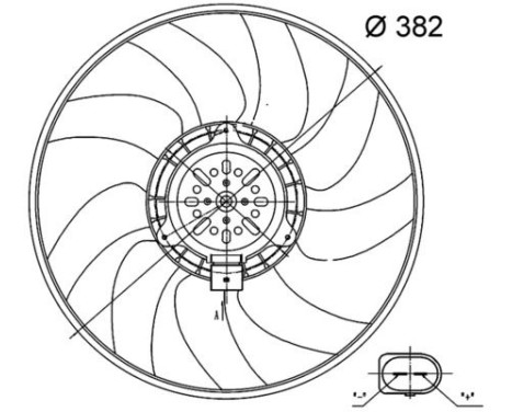 Ventilador de refrigeración CFF 32 000S Mahle