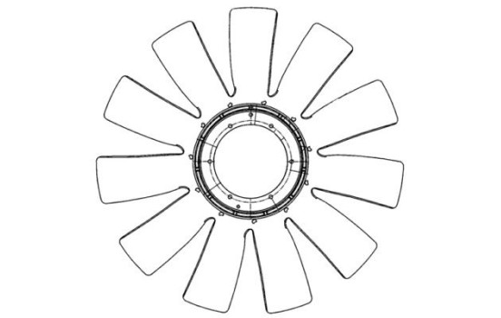 Ventilador de refrigeración CFW 75 000P Mahle, Imagen 2