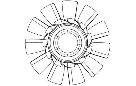 Ventilador de refrigeración CFW 82 000P Mahle, Imagen 3