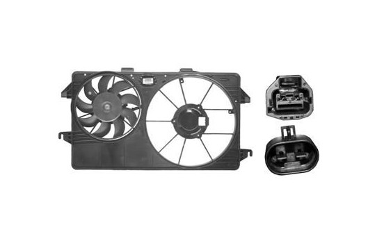VENTILADOR DE REFRIGERACIÓN COMPLETO 1.8D, 1.8TDCi sin AIRE ACONDICIONADO 1884749 International Radiators, Imagen 2