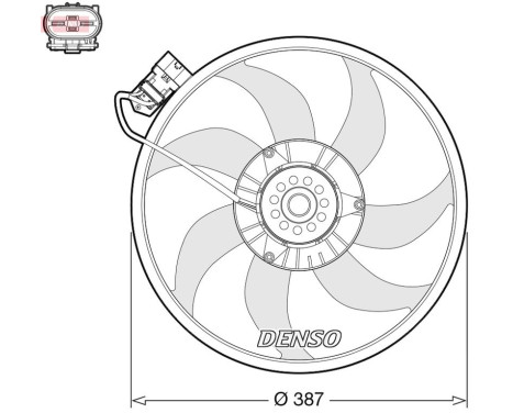 Ventilador de refrigeración DER20017 Denso