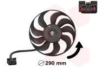 VENTILADOR DE REFRIGERACIÓN DERECHO 220/60W 29 CM 5888745 International Radiators