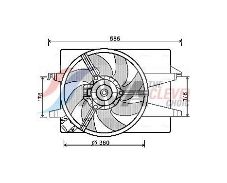 Ventilador de refrigeración FD7553 Ava Quality Cooling