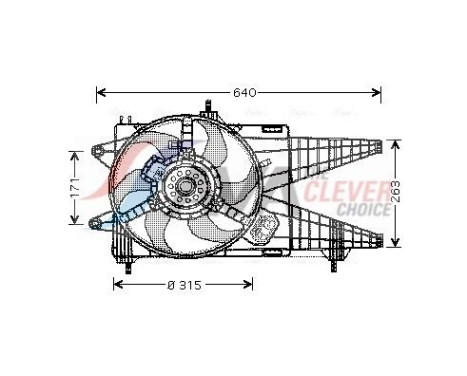 Ventilador de refrigeración FT7517 Ava Quality Cooling