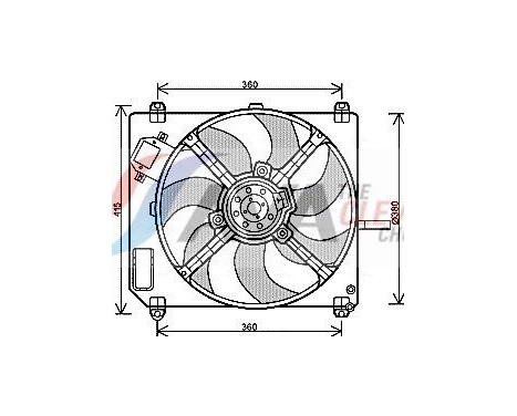 Ventilador de refrigeración FT7551 Ava Quality Cooling