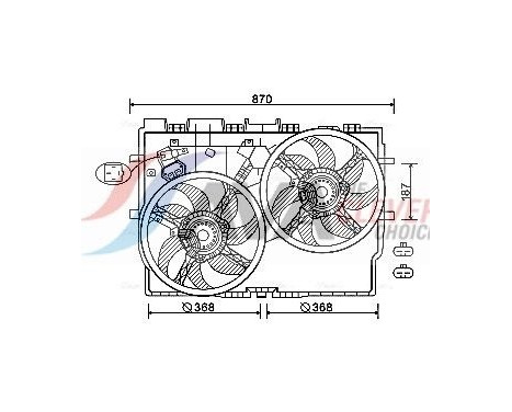 Ventilador de refrigeración FT7585 Ava Quality Cooling